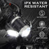 Rechargeable Headlamp, 10000 High Lumen LED Light, Waterproof Camping Gear with Red Light, 4 Modes USB Recharge