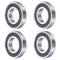 uxcell 4 Pcs 16004-2RS Deep Groove Ball Bearing, 20mm x 42mm x 8mm, High Carbon Chrome Steel