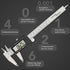 Digital Caliper Precise Measuring Tool, Vizbrite 6 inch Stainless Steel Electronic Vernier Calipers with Auto-Off Large LCD Screen, Accurate to ±0.001in/0.01mm, Easy Use Caliper