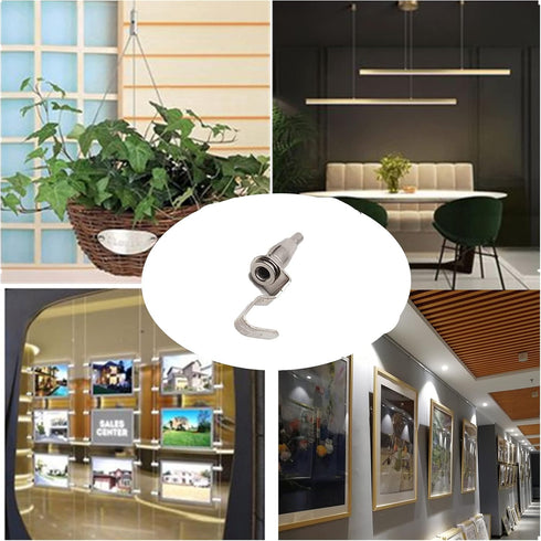 20 Pcs Adjustable Metal Art Gallery Display Hanger Hooks - Professional Picture Hanging System Accessories