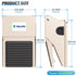 TAILONZ PNEUMATIC 1/4"NPT Pneumatic Foot Pedal Valve Kit 3 Way 2 Position Threaded Rubber Nonslip Pressure Control FV320 with 6mm Pneumatic Fittings