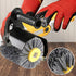 Abrasive Nylon Wire Drawing Wheel Drum Brushes, 180 Grit 120x100mm Wheel Drum Burnishing Tool for Wood Furniture