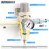 TAILONZ PNEUMATIC 1/4 Inch NPT Air Filter Pressure Regulator Combo, Air Tool Compressor Filter with Gauge AW2000-02