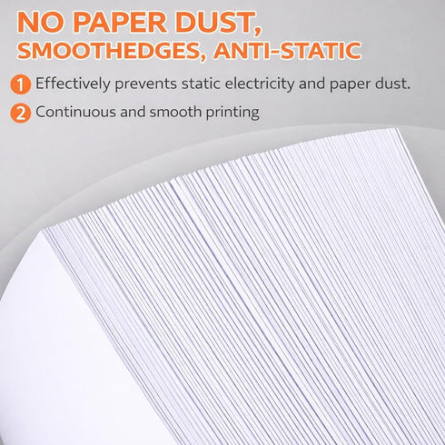 esahpss A4 80gsm, 100 Pack Copy Paper Sheets per Bright White Printer Paper for Inkjet & Laser, Smooth Double-Sided