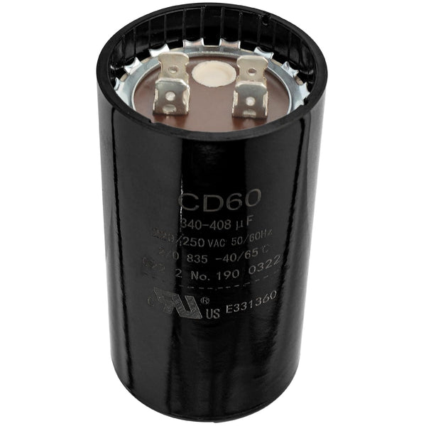 Canamax 340-408 MFD uf 50/60Hz 220-250 VAC Round Start Capacitor for Single-Phase Electric Motors