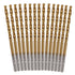 Mulwark M35 15 Piece Cobalt Drill Bit Set, Titanium Nitride Coated for Hardened Steel, Plastic, or Wood