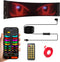 Qeeanmo Programmable Scrolling LED Sign for Advertising & DIY Use, 23"x5" Devil Eyes