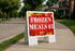 Frozen Meals $3 Autumn Frame Colorful Maple Leaves On Red Background A-Frame