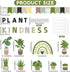 ZOiiWA 98 Pcs Summer Greenery Bulletin Board Decorations Plant Kindness Bulletin Board Set Greenery Classroom Decoration Colorful Greenery Rainbow Cutouts for School Home Office Wall Decor by ZOIIWA