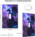HTSAHKV 3 5 Inch Cosmic Dragon Wall Plate Light Switch Cover Single Gang Outlet Faceplate Print Plate Cover X