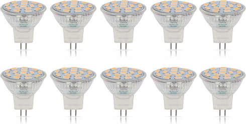 Simba Lighting LED MR11 Flood Light Bulbs (10 Pack) 12V 3W 20W Halogen Replacement for Landscape