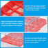 PATIKIL 25 Well Centrifuge Tube Freezer Storage Box, 3 Pcs Polypropylene for 1.8ML and 2.0ML Tubes
