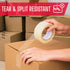Clear Packing Tape 3" x 55 yards, 3 Mil Thick, Pack of 6 Rolls - Super Heavy-Duty Carton Sealing Tape for Packaging &