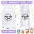 1000 1 Kisston Pcs Drink Carrier for Delivery, Plastic Carrier Bags Thank You Clear Handle Drink Poly Bags Bulk