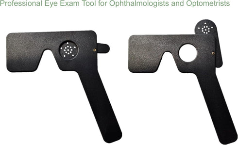 3 Pack Ophthalmic 14-Pinhole Eye Occluder for Vision Test, Portable Handheld Eye Exam Tool