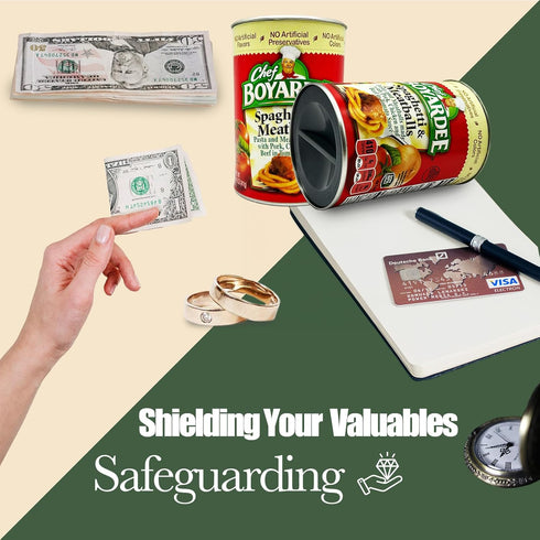 Fake Soup Can Diversion Safe - Keep Your Valuables Safe - Storage Home Security - Spaghetti and Meatballs