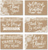 Hadley Designs 24 Rustic Kraft Thank You Cards with Envelopes, Sympathy Notes for Adult Funeral or Gift Gratitude