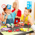 24Pcs Set, NUOBESTY Mini Traffic Cones and Roadblocks Marker Cones with Mini Barricades Toy Car Track Accessories