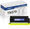 TN530 TN570 Black Toner Cartridge Replacement for Brother, Compatible with HL-1650, MFC-8420, 1 Pack