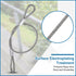 1mmD 20" 5PCS 304 PATIKIL x L Outdoor Travel Security Cable, Stainless Steel Safety Wire Rope Luggage Anti-Theft Cable