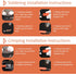 RIOCAN 10pcs 4 AWG-1/4” Ring Terminals - Heavy Duty Battery Cable Connectors