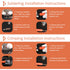10pcs 4 AWG-3/8” (M10) Ring Terminals, Heavy Duty Copper Wire Lugs Battery Cable Terminal Connectors
