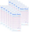 Officeva Budgenix Guest Checks Server Note Pads 12 Pack 600 Orders, Pink Guest