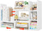 NUTIKAS Desk Shelves Desktop Organizer Shlef - White Office Organization for Top