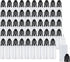50PCS 15ml LDPE Plastic Thin Tip Dropper Bottles, Small Empty Squeeze Bottles with Black Caps, BPA Free