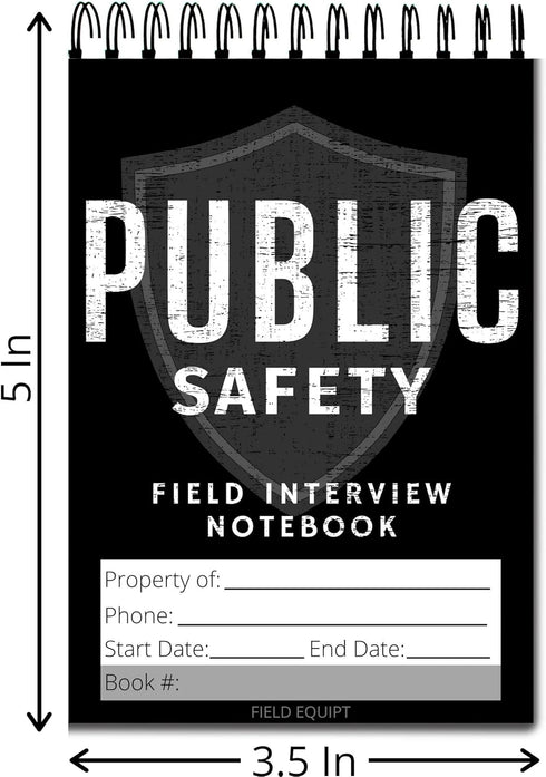 Law Enforcement Incident Report Notepads - Sheriff, Security & Police Gear, EDC Officer Notebook, 6 Pack