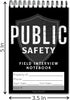 Law Enforcement Incident Report Notepads - Sheriff, Security & Police Gear, EDC Officer Notebook, 6 Pack