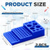 Multifunctional Test Tube Vial Rack, Trapezoidal Centrifuge Sample Bottles Rack, Stackable Vial Holder for 0.2ml-50ml