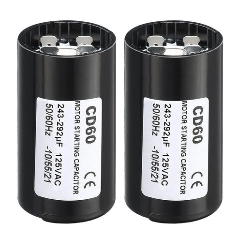 PATIKIL Motor Start Capacitor, 2 Pack 243-292uF/Mfd 125V for Electric Motor Starting