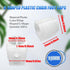 19mm U-Shaped Plastic Chair Foot Caps,Non-Slip Plastic Chair Foot U Shaped Floor Glides Tubing Caps Cover,U Shaped Office Chair Feet Tube Wrap Pads(16Pcs,White)