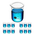 1.7oz (50ml) Sturdy Glass Beaker, 3.3 Borosilicate Griffin Low Form with Printed Graduation, Pack of 12