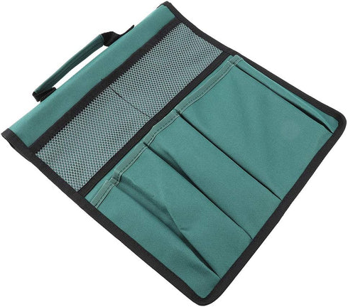 600D (#01) Haofy Garden Kneeler Pouch, Green Oxford Cloth Bench Kneeling Bag with Multiple Storage Pockets for Indoor
