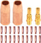 Mig Welding Gun Accessory Kit for Forney 140 FC-i Mig Gun, 20pcs Contact Tips + 2 Gas Nozzles