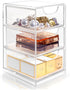 Small Desk Organizer with Drawer, Desktop Organization for Office Supplies and Jewelry Storage