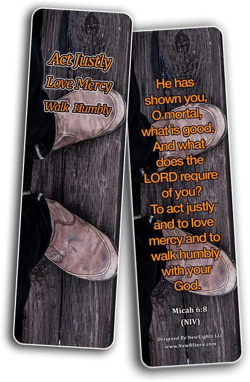 Devotional Bible Verses for Men Bookmarks (60 Pack) - Designed to Inspire Men, Perfect Giveaways for Sunday School
