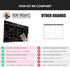 Black Magnetic Calendar for Refrigerator, Dry Erase Calendar for Family, Kids, Menu Planner, 12 x 16in with 4 Markers