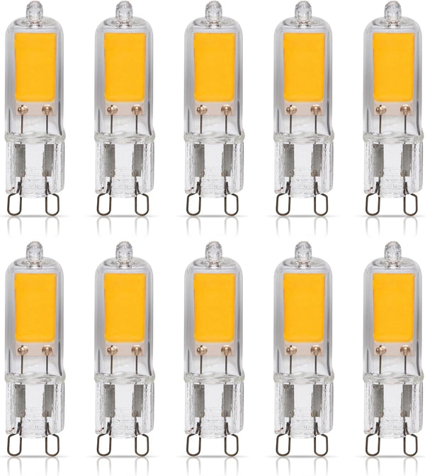 Simba Lighting G9 LED COB Light Bulb (10 Pack) 2W T4 20W