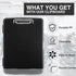 Clipboard with Storage - High Capacity Nursing Clipboards with Pen Holder, Heavy Duty Plastic, Smooth Writing