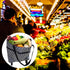 KEEPFINE Grocery Cart with Wheels, Reusable Portable Collapsible Trolley Bags Hand Pulling Utility Collapsible Grocery
