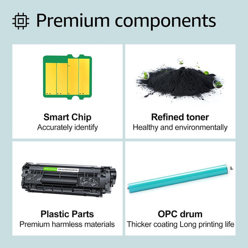 greencycle Compatible Black Toner Cartridge for Canon 104, 2 Pack, C104 CRG104 FX9 FX10, ImageClass MF4100 Series