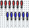 Ripeng Pegboard Screwdriver Holders - Multi Ring Tool Organizer Accessories, Six Tool Organizer Racks for Pegboard,