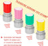 Philbinden 4 Pack Pleasure Serving You Stamp-Self-Inking Stamps for for Checks, Server Stamps, and Stationery Stamps
