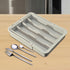 Silverware Drawer Organizer Utensil Organizer Expandable Space Saving Cutlery Tray Silverware Organizer for Office