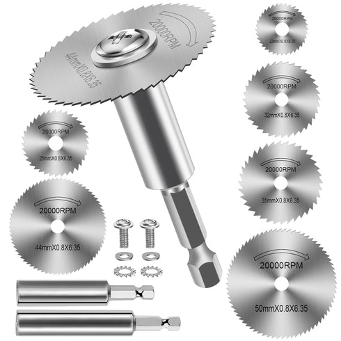 FOTYBEl Cutting Wheel for Drill, Rotary Tool Cutting Discs with 6pcs Steel