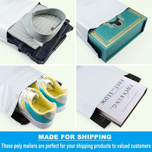 Poly Mailers 6x9 Inch, 1000 Pack, Large Waterproof Self Sealing Envelopes for Small Business Shipping Supplies