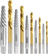 10-Piece Screw Extractor and Left Hand Drill Bit Set, Bolt Extractors for Removing Broken Studs, Bolts, Socket Screws,